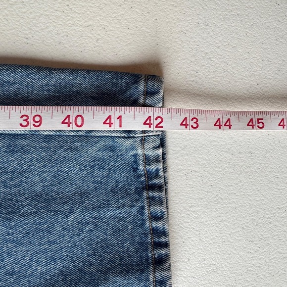 Vintage Gap Jeans Womens 10 Long Blue Medium Wash High Rise Tapered USA 90s - Picture 5 of 8